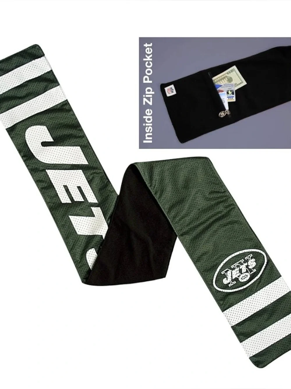 NFL New York NY Jets Jersey Scarf Green/White logo